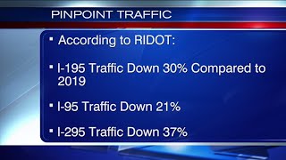 Traffic volumes drop significantly in Rhode Island