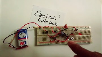 Electronic code lock system using ic4017