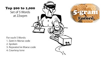 Sets of 5 Words Encore at 22wpm