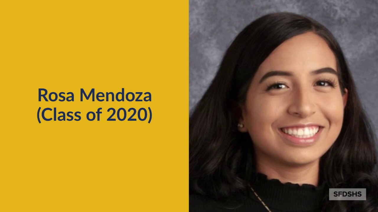 Sfds Rosa Mendoza Becomes Nhs 2020 Scholarship Semifinalist Youtube