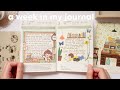A WEEK IN MY JOURNAL 📖 relaxing asmr + rain