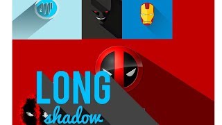 efeito long Shadow o modo mas simples