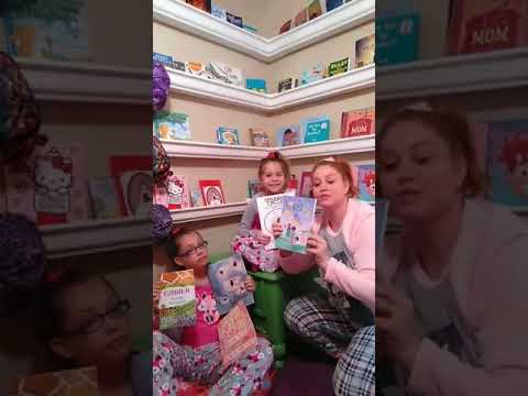 Bedtime Stories With Two Girls And A Reading Corner