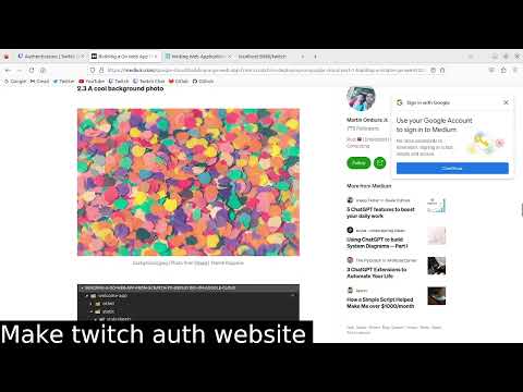 Golang twitch bot authorization initial webpage