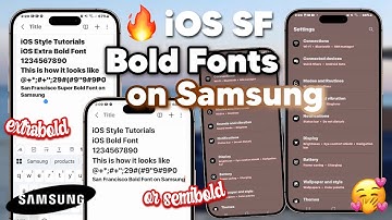iOS SF iPhone Bold Fonts (ExtraBold or SemiBold) on Samsung devices without zFont app!