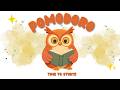 25 Minute focus timer l with lofi music l perfect for ADHD 😉l Pink noise 🩷 l cute owl 🦉