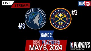 Minnesota Timberwolves vs Denver Nuggets Game 2 Live Stream (Play-By-Play & Scoreboard) #NBAPlayoffs