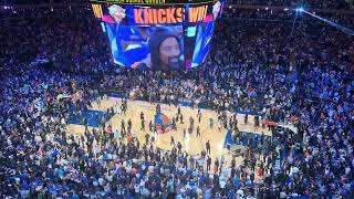 Knicks win Game 4 UNEDITED 17 MINUTES of PANDEMONIUM inside Madison Square Garden