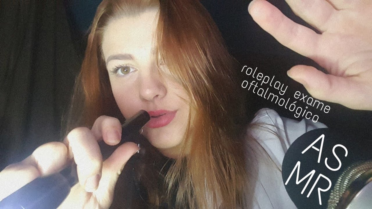 ASMR - fazendo exame de vista em você! (lanterna, letrinhas, lentes...)