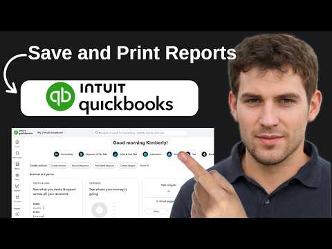 How To Save And Print Quickbooks Online Reports 2026 Step by Step - YouTube