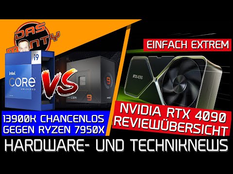 Nvidia RTX 4090 - kranke Performance - Reviewübersicht | Intel 13900K keine Chance gegen Ryzen 7950X