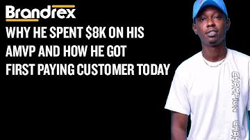 Why he spent $8k on his AMVP and how he got first paying customer today