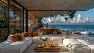 Fresh Seaside Morning With Soft Jazz | Smooth Jazz In Elegant Living Room Cafe For Relieve Stress screenshot 3