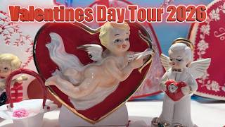 Happy Valentines Day!  Take a tour of my Vintage Valentines Decorations!