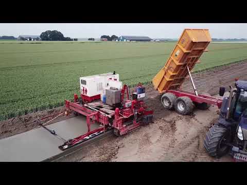 Aanleg betonpad met Becono & Breure 20 juni 2018