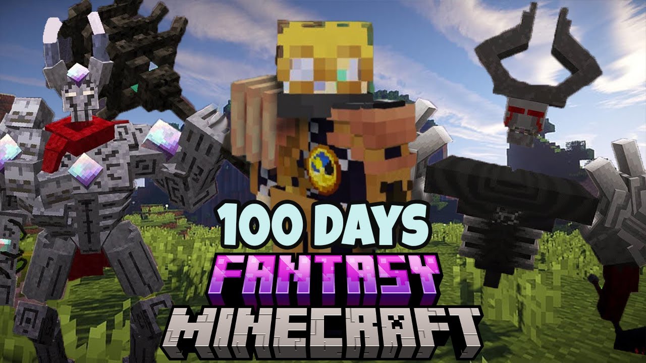 I SURVIVED 100 DAYS IN FANTASY MINECRAFT HARDCORE!! - YouTube