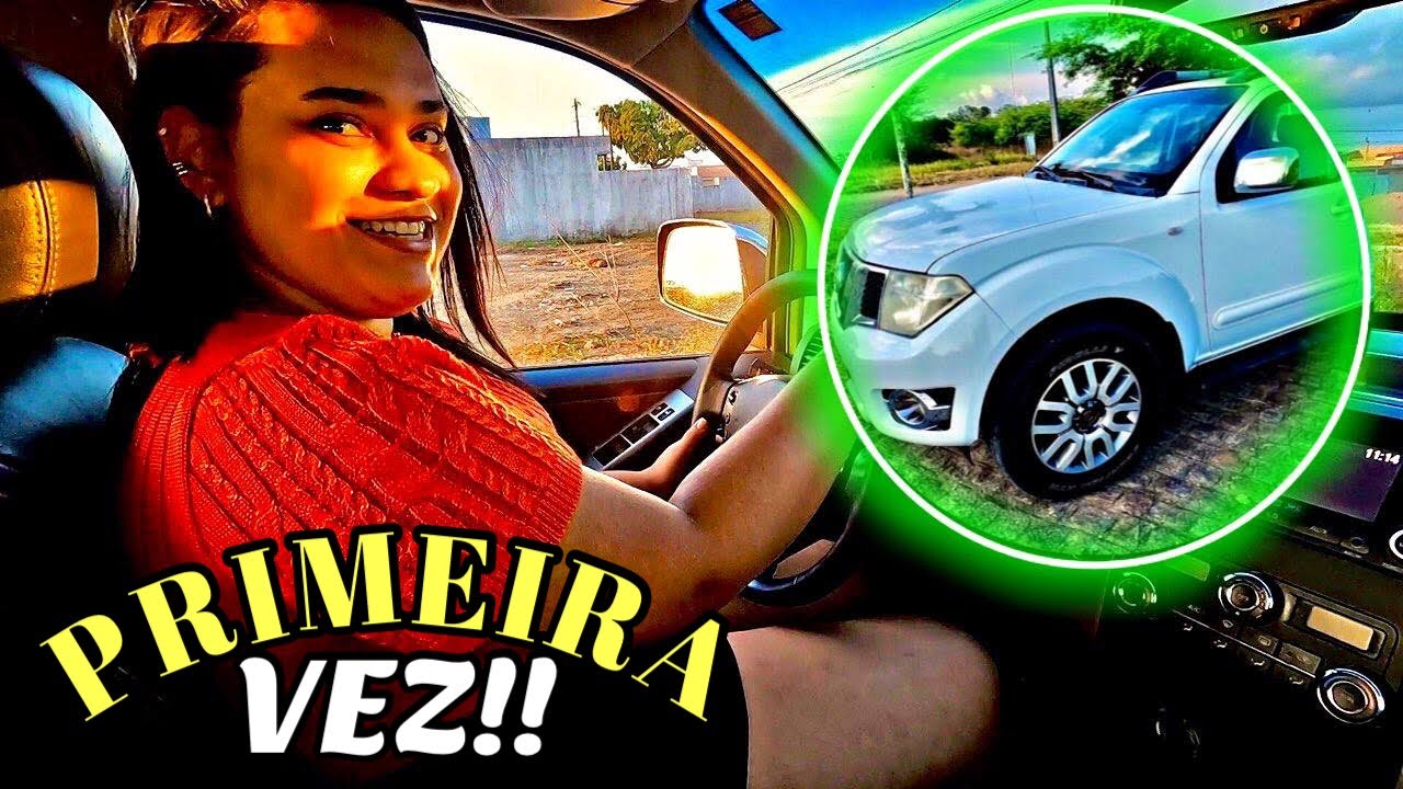 PRIMEIRA VEZ DELA DIRIGINDO UMA CAMIONETE - YouTube