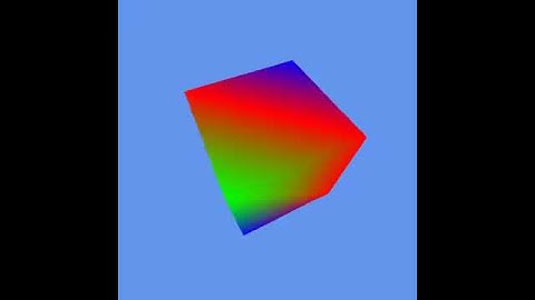 Rotating 3D cube made with OpenTK