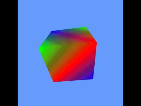 Rotating 3D cube made with OpenTK - YouTube