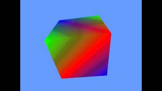 Rotating 3D cube made with OpenTK