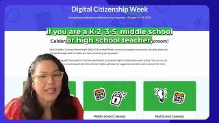 How do you get started with Digital Citizenship? | Monday Morning Momentum
Digital Citizenship Week Landing Page: https://www.commonsense.org/education/digital-citizenship-week
Sue Thotz, Director of Outreach, joins Kristin Oropeza, Education Marketing and Community Coordinator, to answer the question: How do I get started with Digital Citizenship? Sue shares about some easy resources to dive into - just in time for the upcoming Digital Citizenship Week (October 14-18). How do you get started with Digital Citizenship? | Monday Morning Momentum