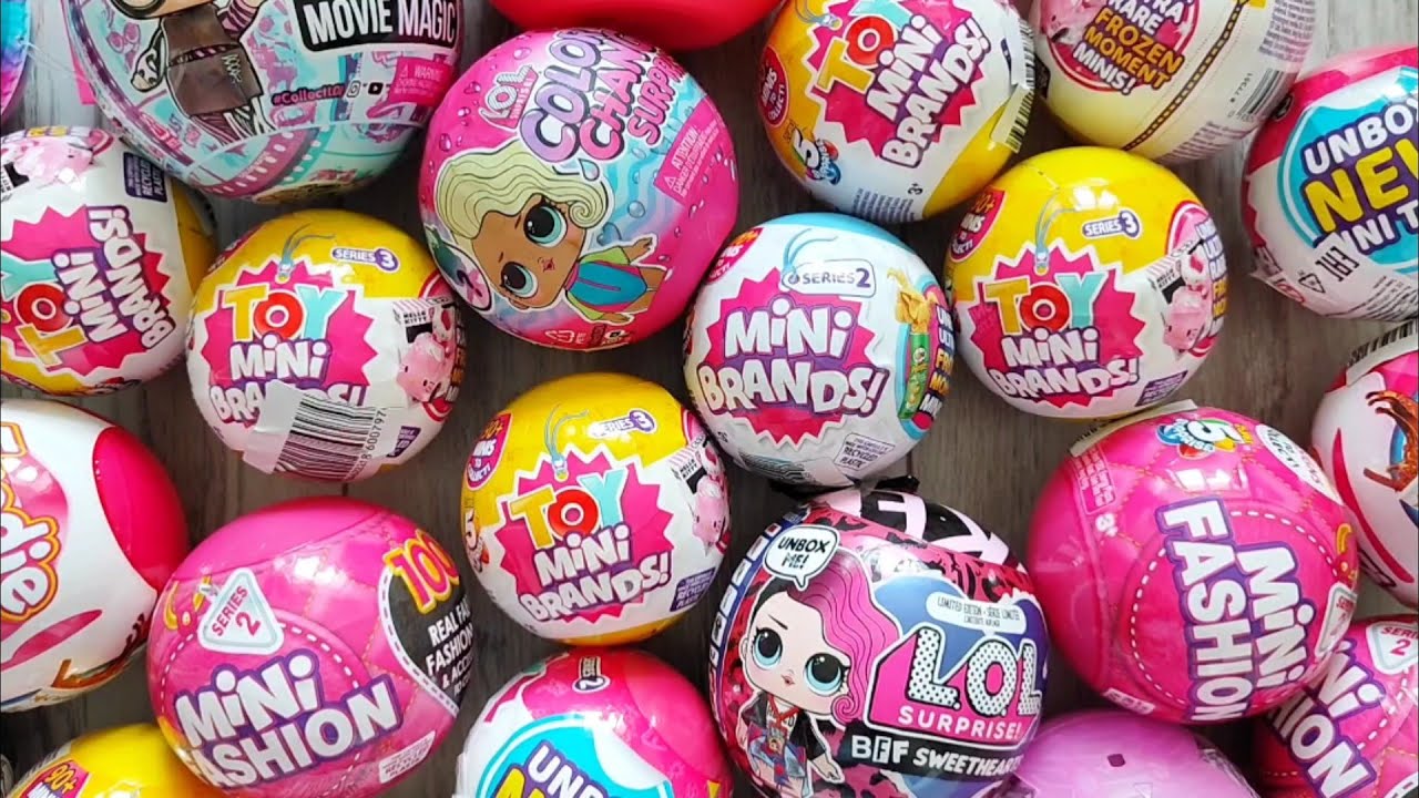 Satisfying unboxing MINI BRANDS toy ASMR Packing presents YouTube