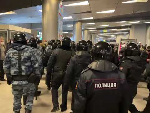 ОМОН прибыл во Внуково 17.01. В ожидании Навального