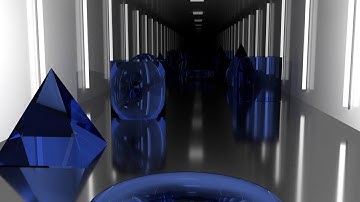 Blue Animated Background | Geometry Spheres Boxes Torus Infinity Tunnel Loop | Blender Animation #21