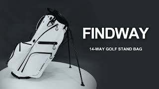 Findway 14-Way Golf Stand Bag – Ultimate Club Organization & Tour-Ready Features!