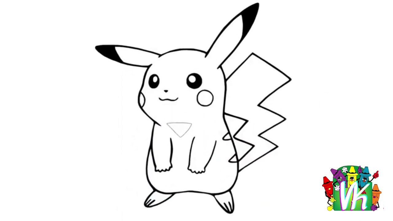 Coloring images Pikachu lapsille are printable - YouTube
