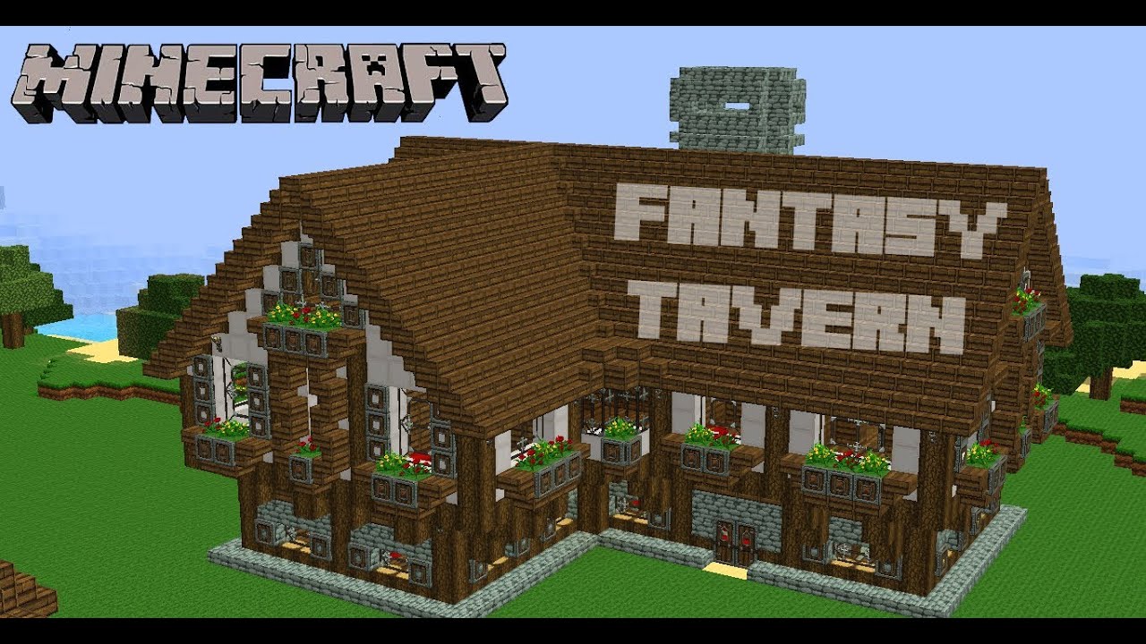 Minecraft | Fantasy Tavern & Tower | Download - YouTube