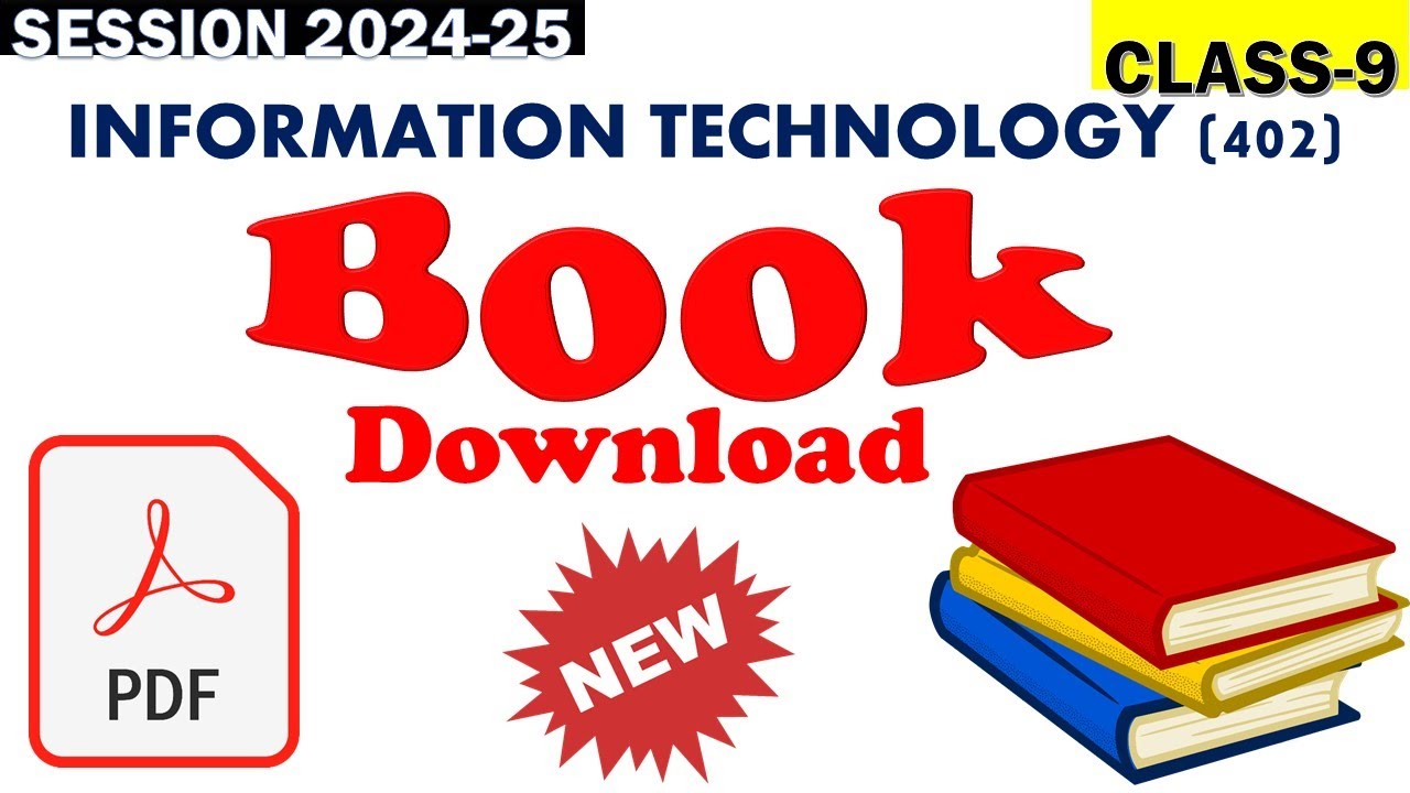 Class 9 IT Book pdf download for Session 2024-25 | IT 402 | - YouTube