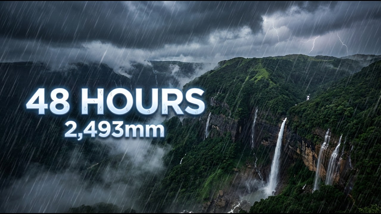 2,493mm of Rain in 48 Hours… (Cherrapunji, India) #worldrecord #facts #documentary
