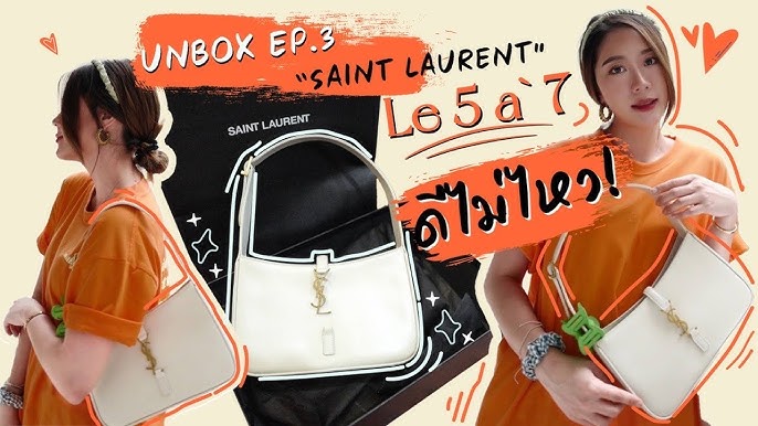 SAINT LAURENT Le 5 a 7 Hobo Mini Bag: Unboxing, Review, What Fits and Mod  Shots 