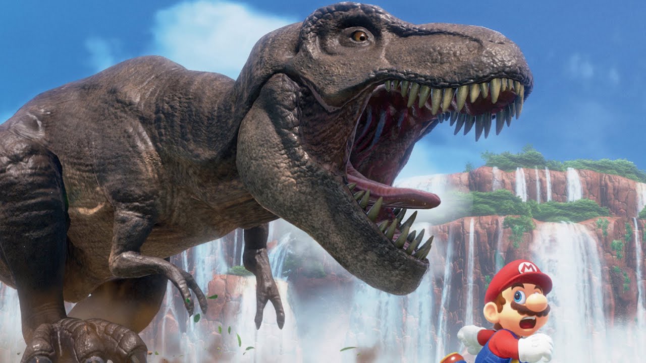 THE HELP OF A T-REX! Super Mario Odyssey - Part 13