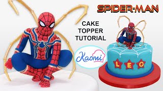 SPIDER-MAN Cake Topper with IRON SPIDER suit / SPIDER-MAN para tortas con traje IRON SPIDER