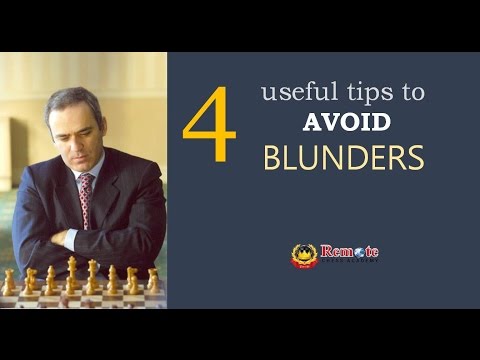 3 Tips To Avoid Blunders 