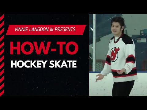 Vinnie Langdon: How To Hockey Ice Skate For Beginners!