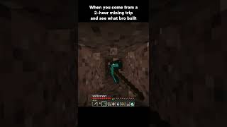 Bro Built THIS While I Was Mining 😭 #shorts