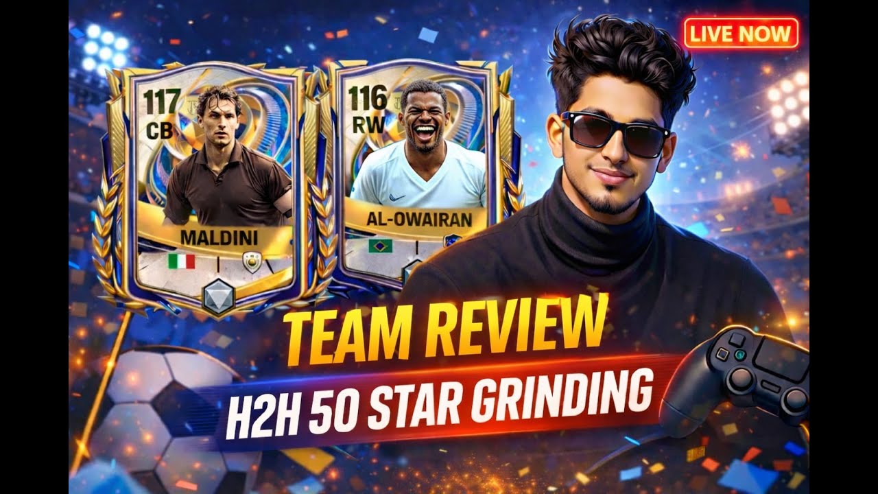 LIVE 🔴 Road to 50 Stars | H2H Grinding + OP Squad Review | FC Mobile 