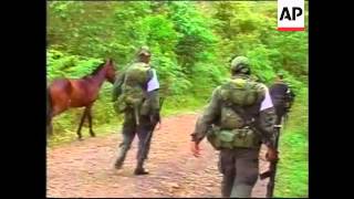 Colombian police in three-hour battle with 350 FARC fighters