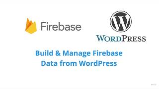 Create & Manage firebase Data from WordPress (Job Posting Example)