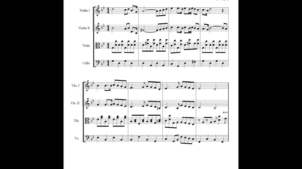 Mια πόλη μαγική - Μ. Χατζιδάκις - Παρτιτούρα για κουαρτέτο εγχόρδων