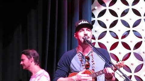 Heatbox beatboxing at sound check for Tim Foust