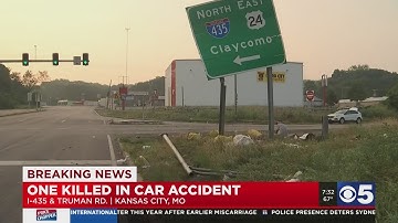 One dead after single-car accident on 435 and Truman Road
