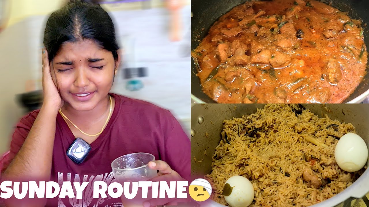 SUNDAY LUNCH & HOME WORKS (வீட்டுவேலை தான்)😑 | MY SUNDAY ROUTINE VLOG