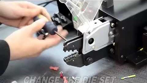 wire cutting stripping loose terminal crimping machine