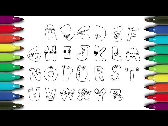 Drawing Alphabet Lore (ABC,LMN,XYZ), Alphabet Lore pancake art challenge,  abcdefghijklmnopqrstuvwxyz 