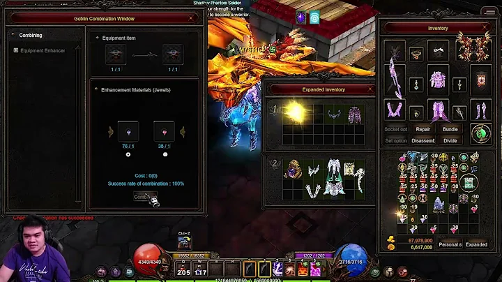 Upgrading Bloody Angel to Dark Angel items MU Season 17 ErebosMU