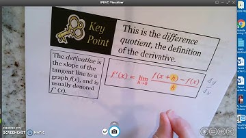 Using the Difference Quotient to Find a Derivative (part 1)_PC 7B - Day 1